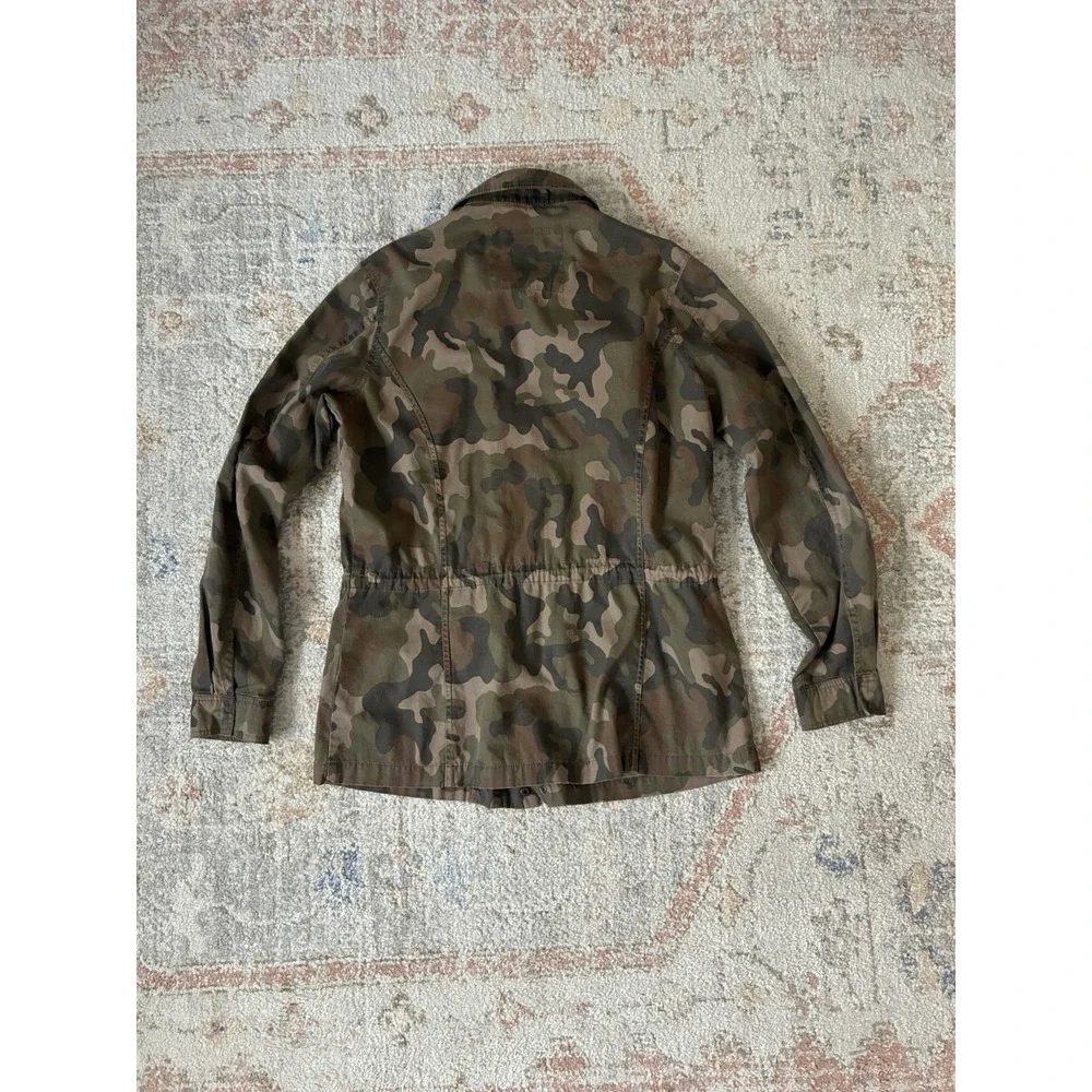 Mudd Camo Utility Jacket Studded Cargo Y2K Festival Utility-Sz M - Picture 8 of 8